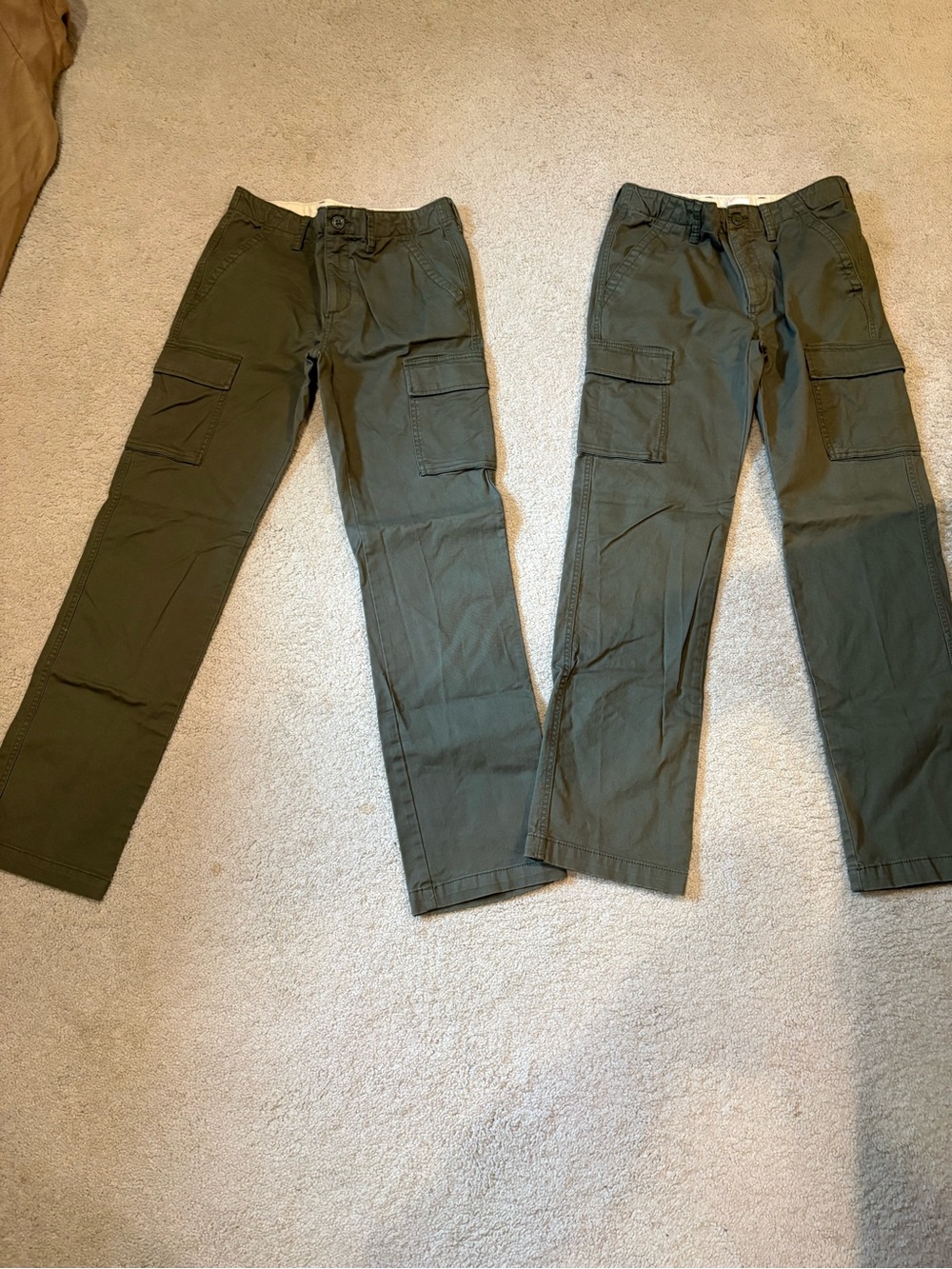 GAP Boys Olive Cargo Pants - Dual Pocket Cargo Pants